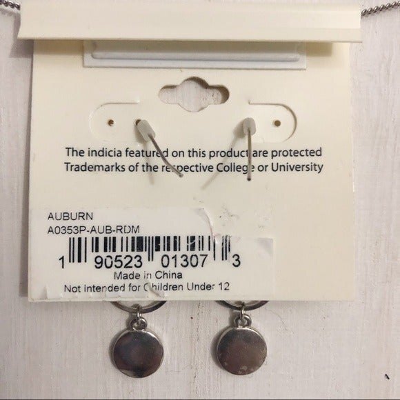 Accessory Plays Auburn Tigers Pierced Dangle Earrings NOC - Picture 3 of 5